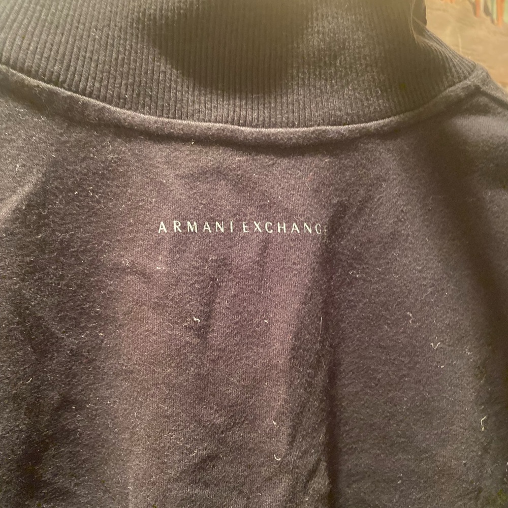 Armani Exchange Black Pullover Collared Crewneck - image 5